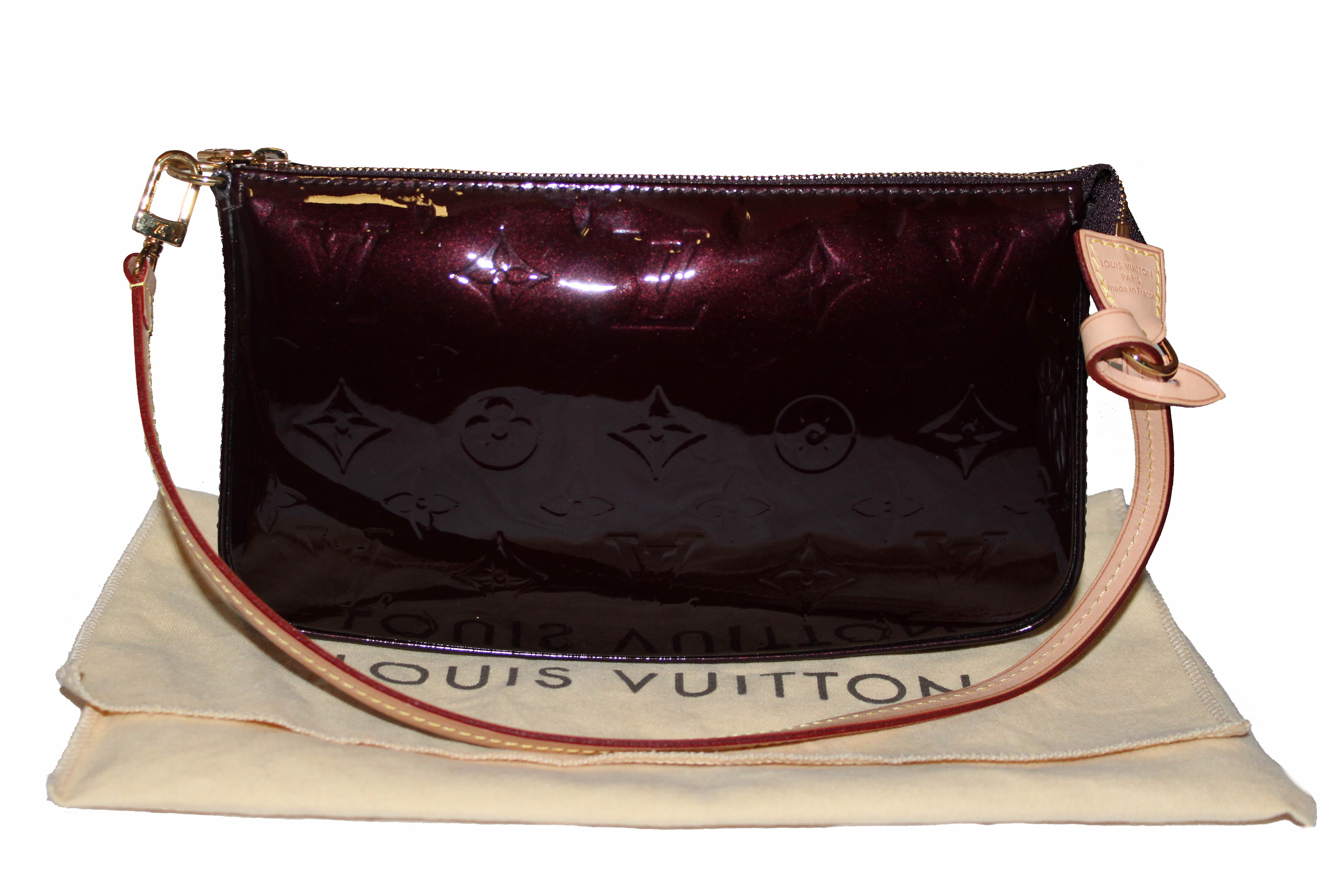 Louis Vuitton Pochette Felicie Monogram Vernis (Without Acceessories)  Amarante in Patent Leather with Gold-tone - US