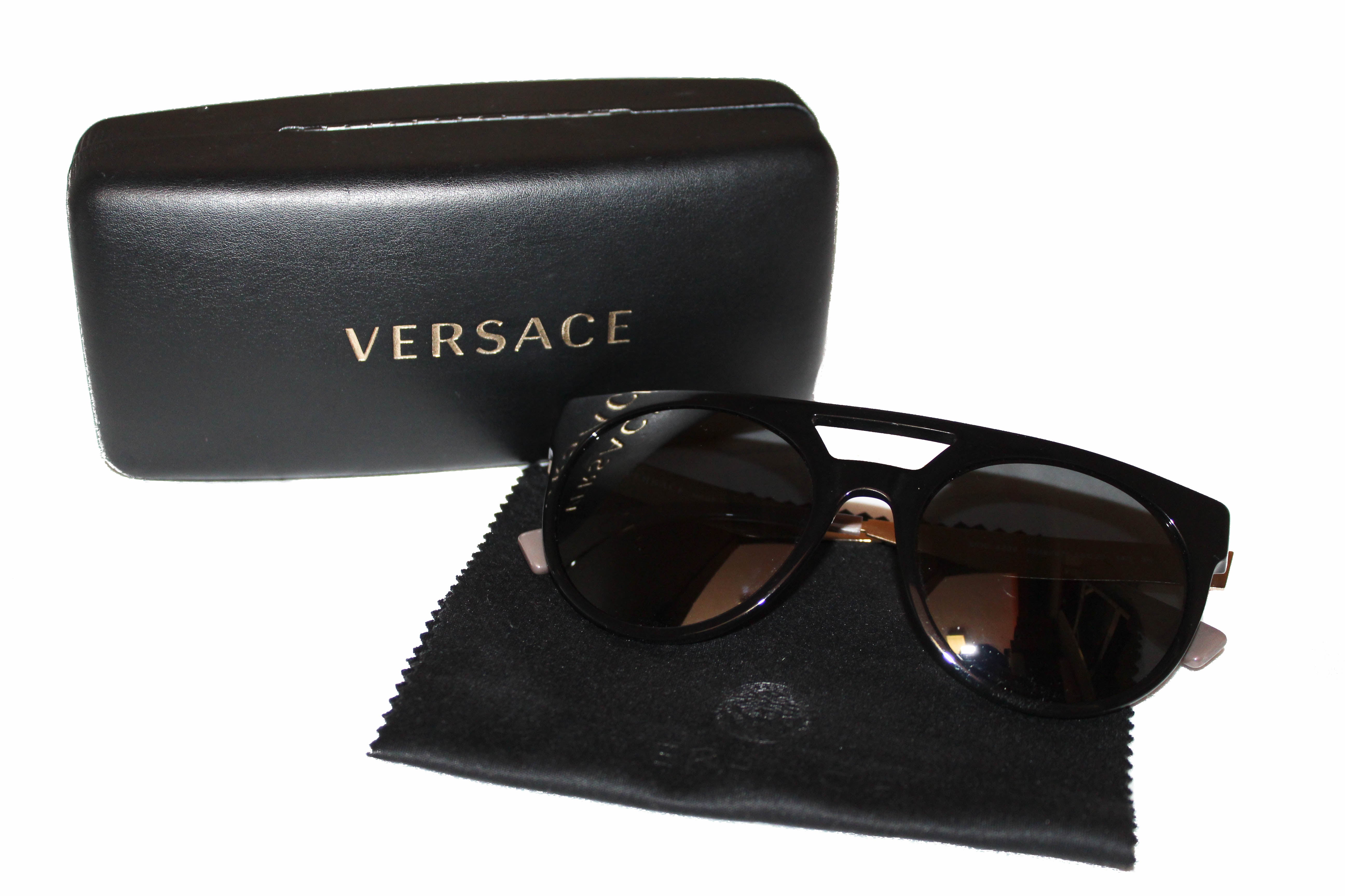 Authentic Versace Black Frame Round Sunglasses MOD. 4339 – Paris ...