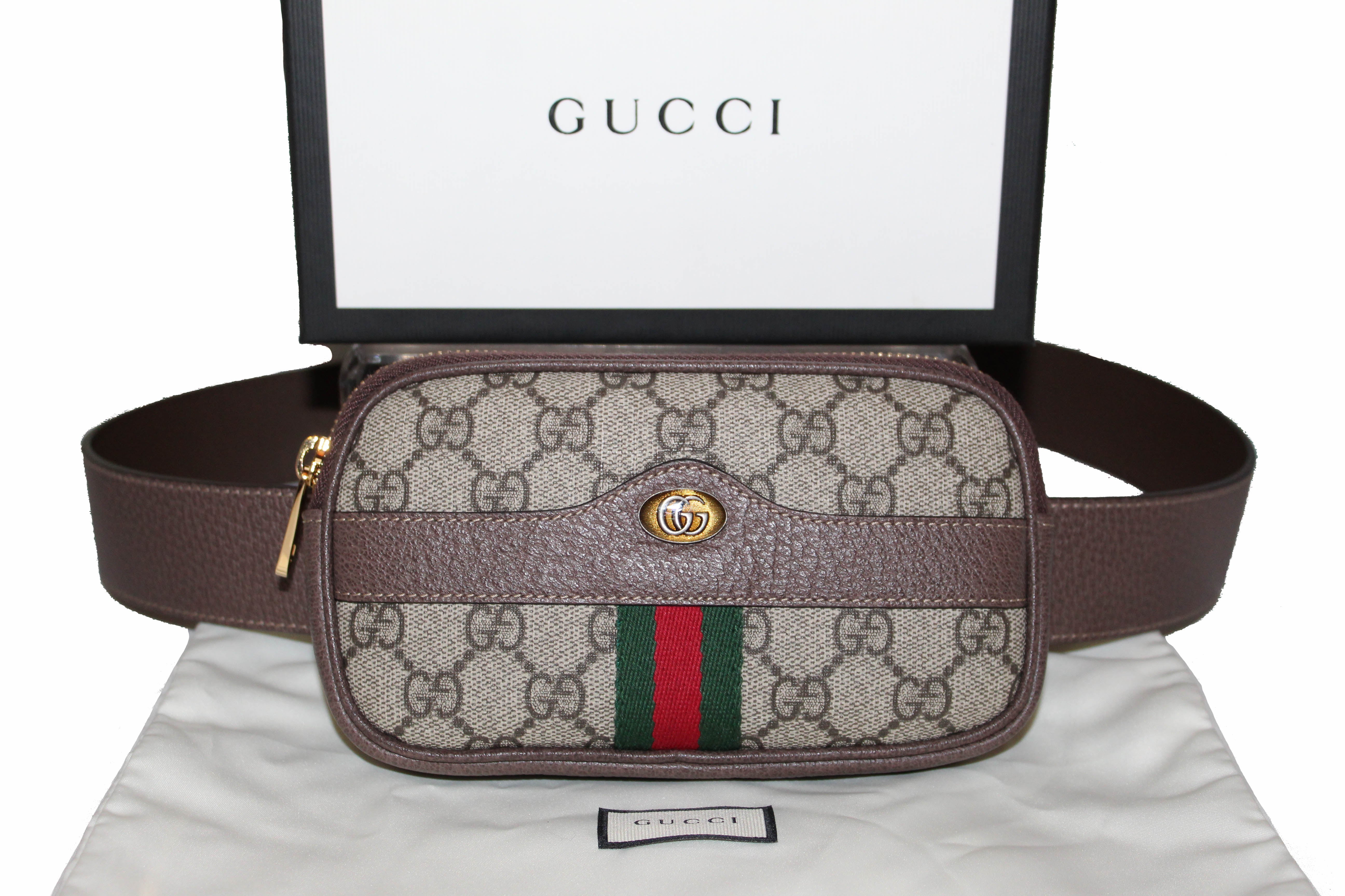 Authentic Gucci Ophidia Gg Supreme Canvas Mini Belt Bag Paris Station Shop 