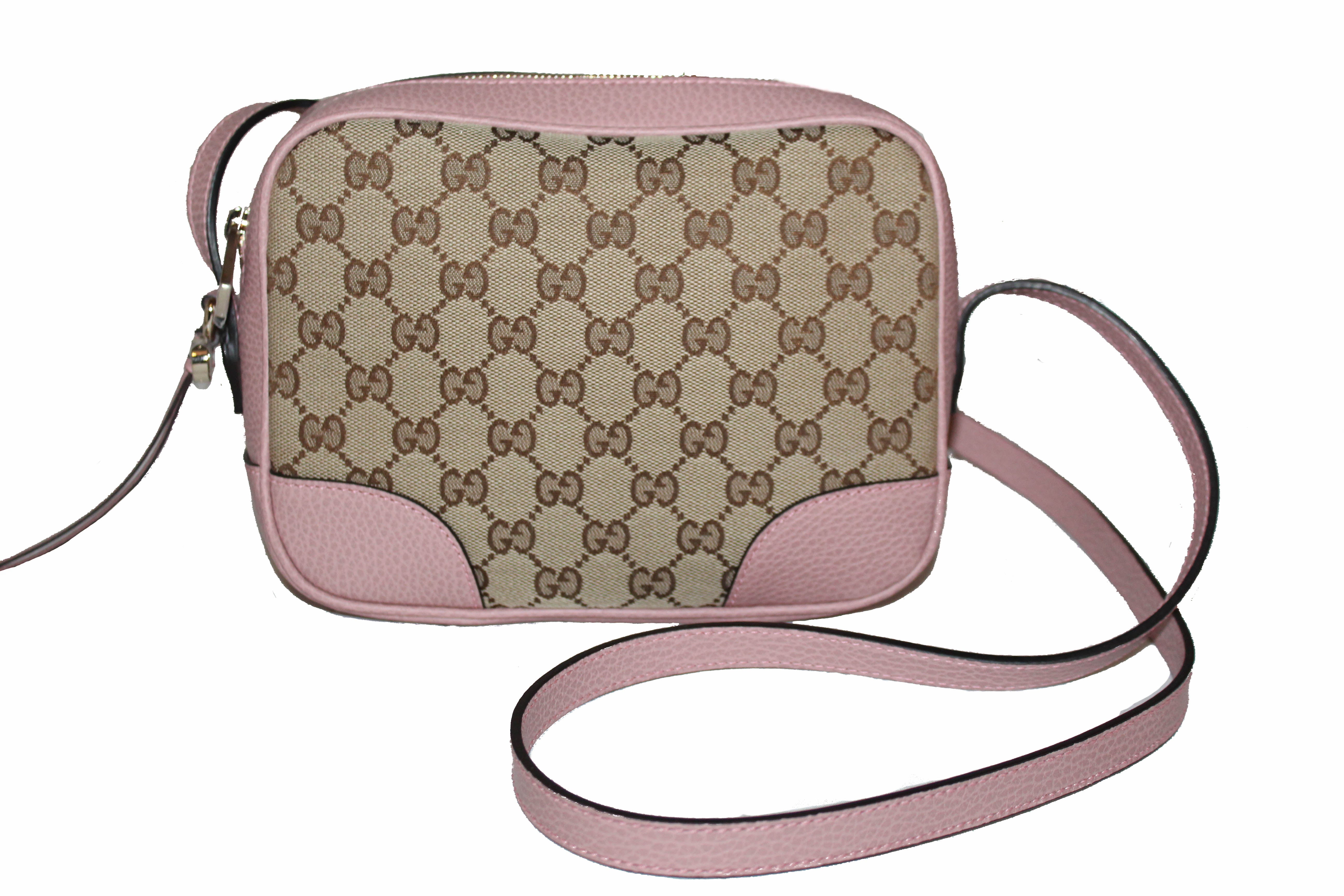 Authentic New Gucci Pink Signature GG Bree Crossbody Bag – Paris Station  Shop