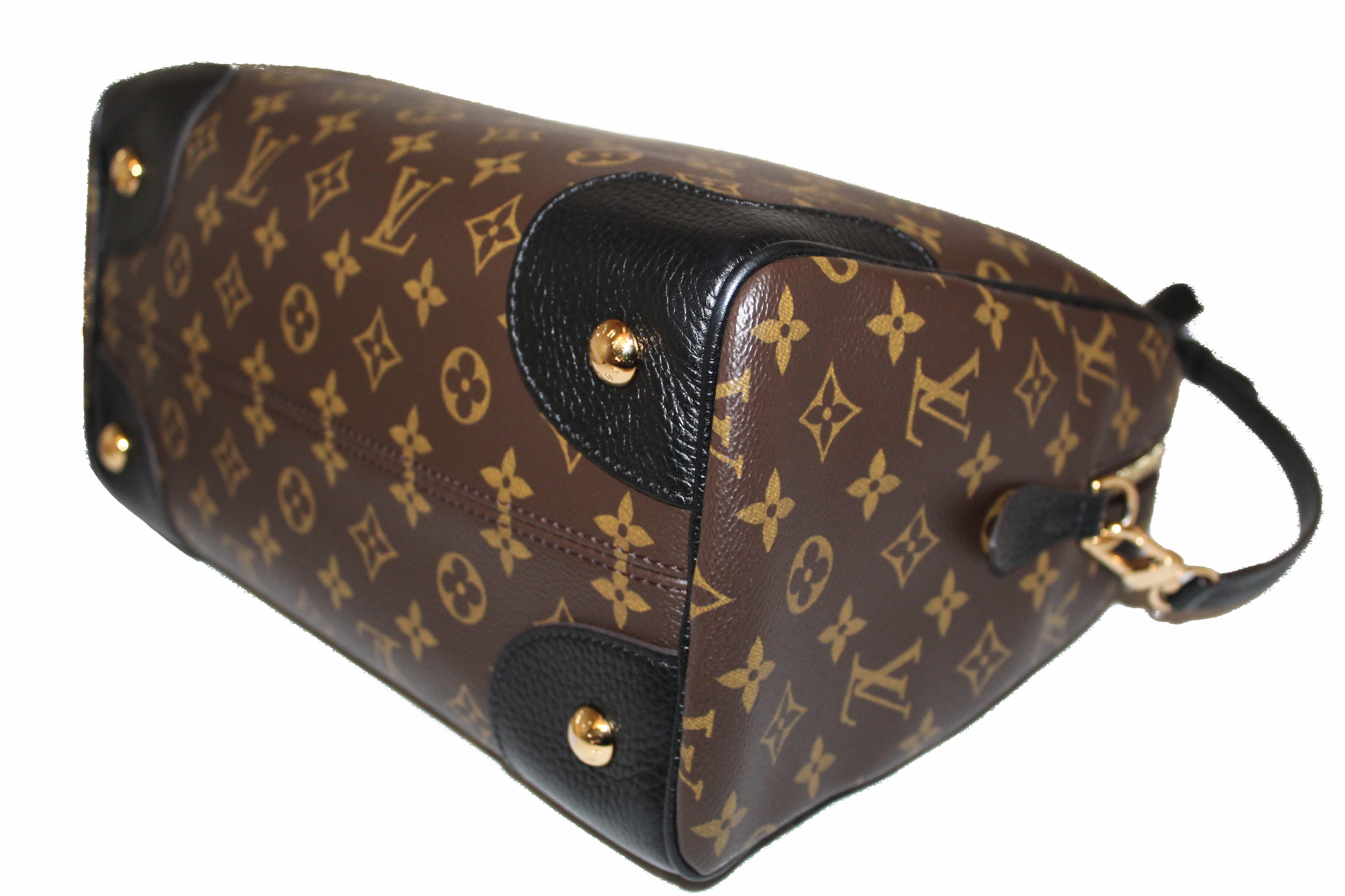 Authentic Louis Vuitton Monogram Noir Retiro Nm Handbagshoulder Bag 