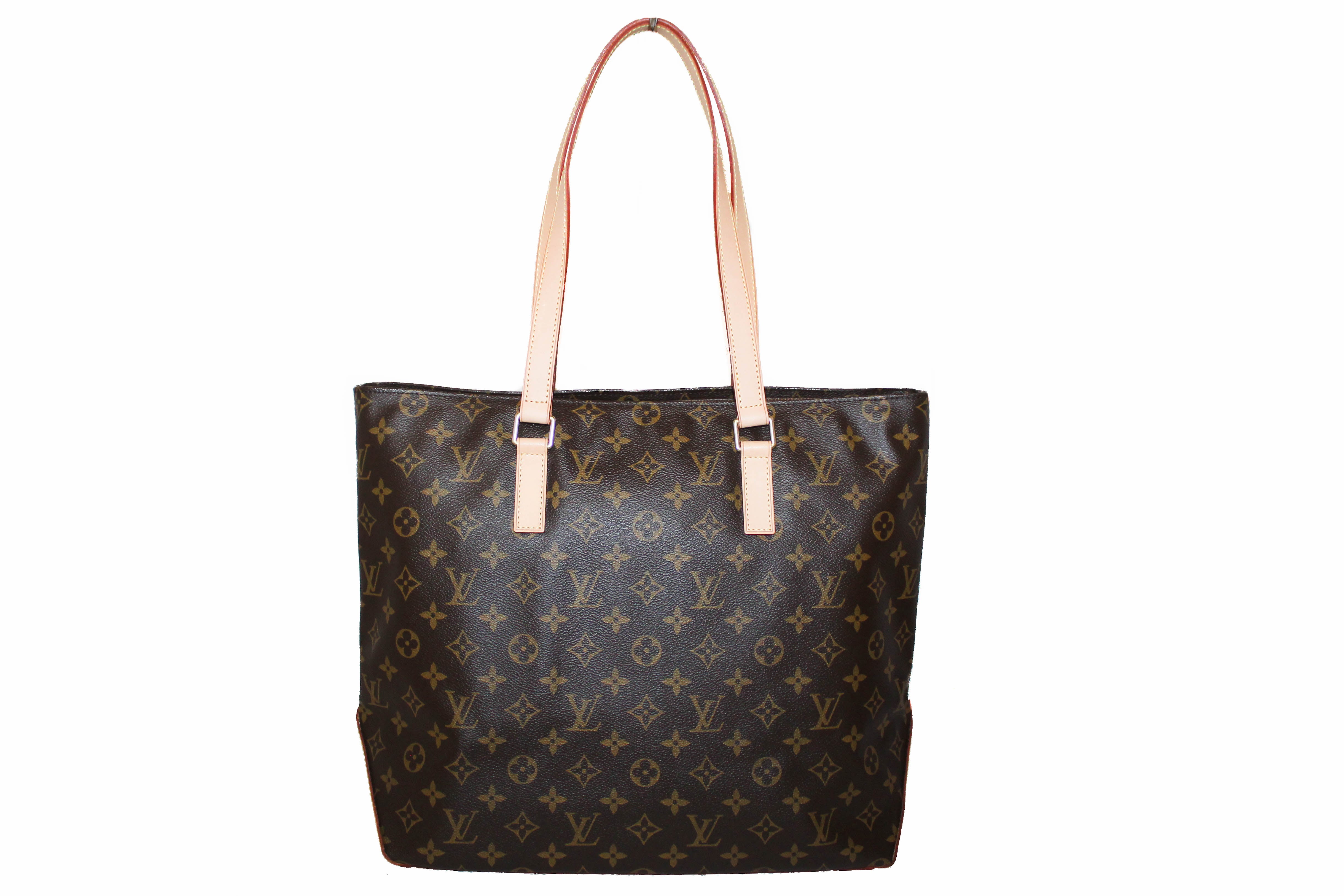 Authentic Louis Vuitton Classic Monogram Cabas Mezzo Tote Bag Paris 