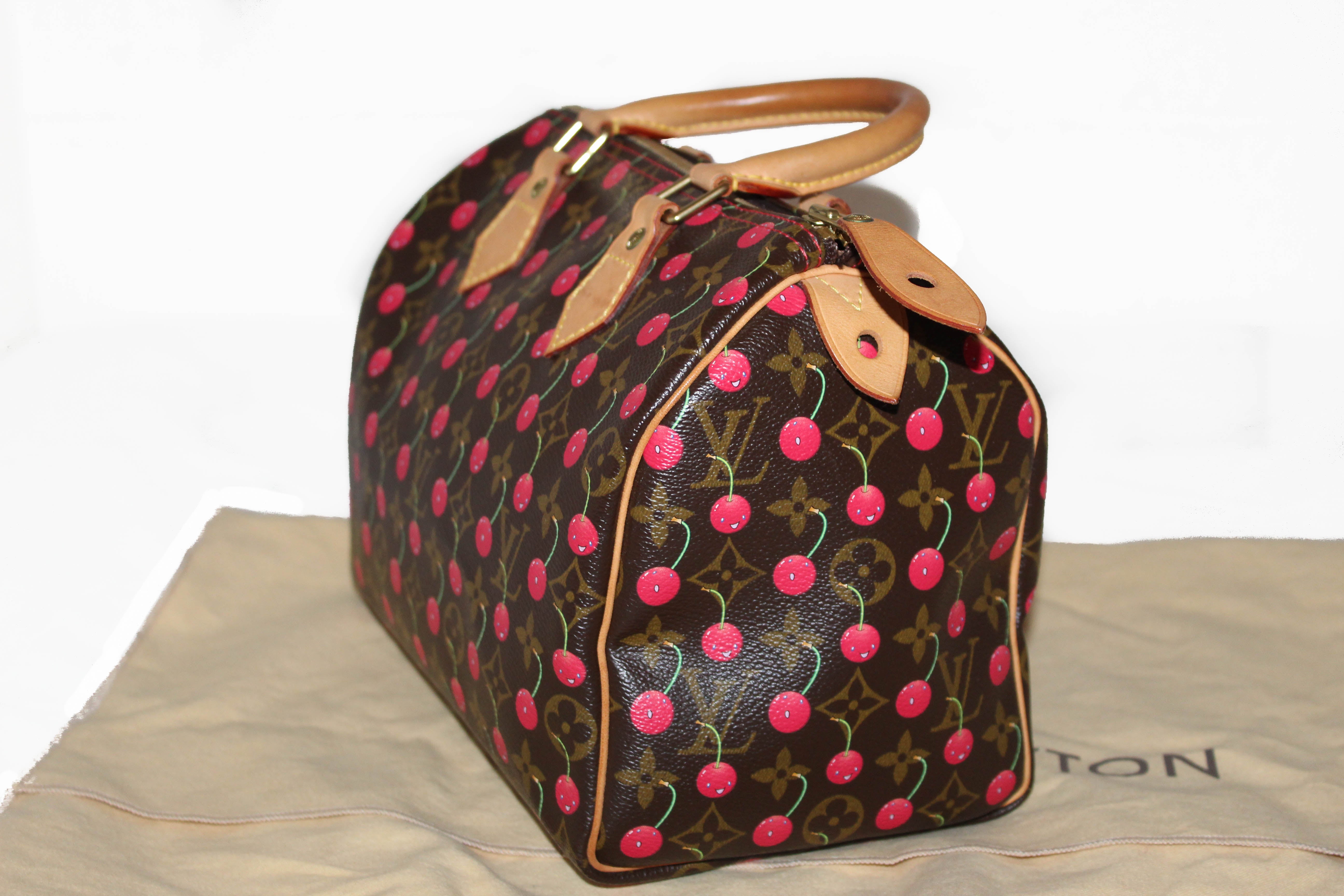 Louis Vuitton Limited Edition Monogram Cherry Cerises Speedy 25 Handba ...