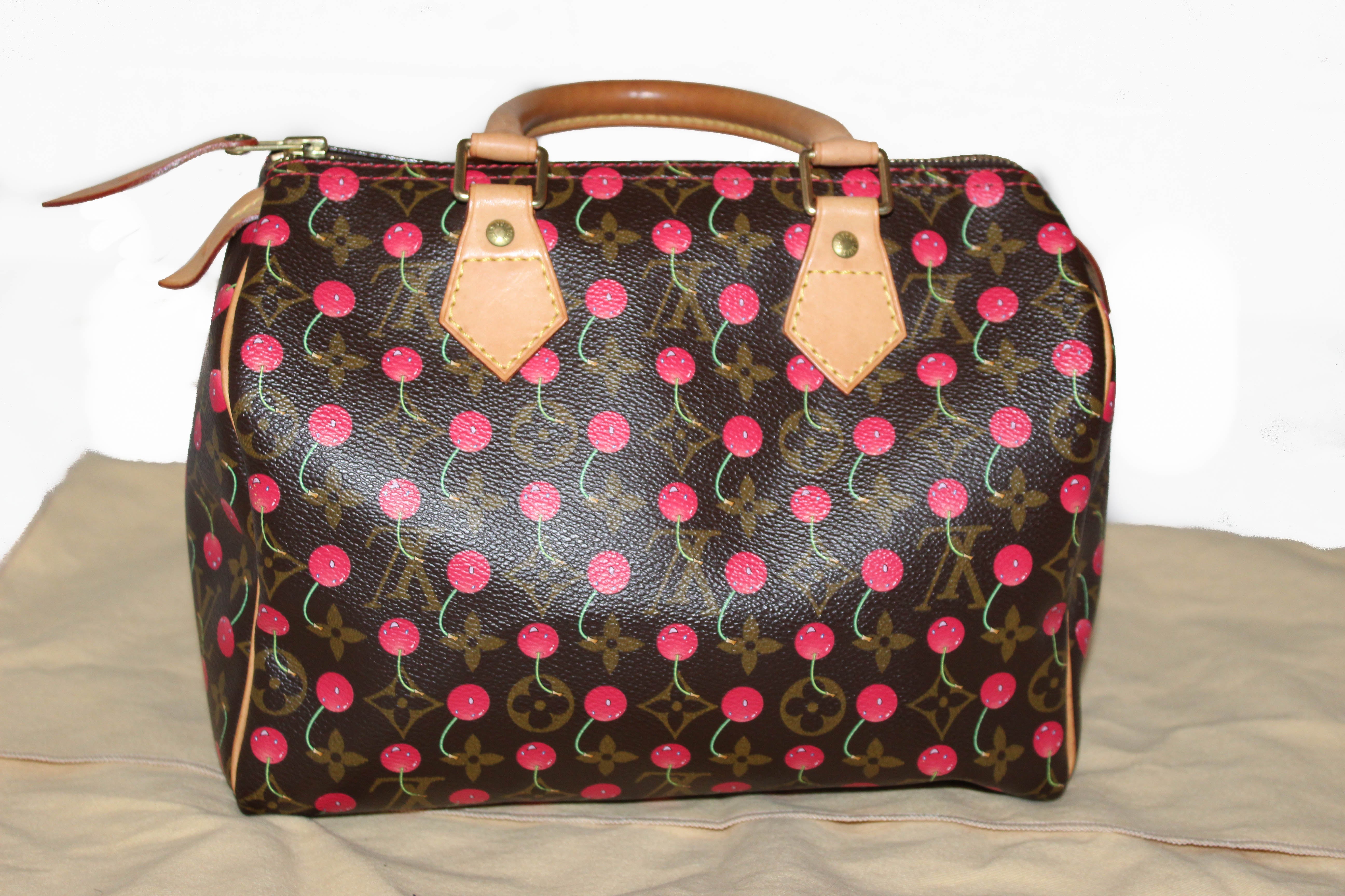 Louis Vuitton Limited Edition Monogram Cherry Cerises Speedy 25 Handba ...