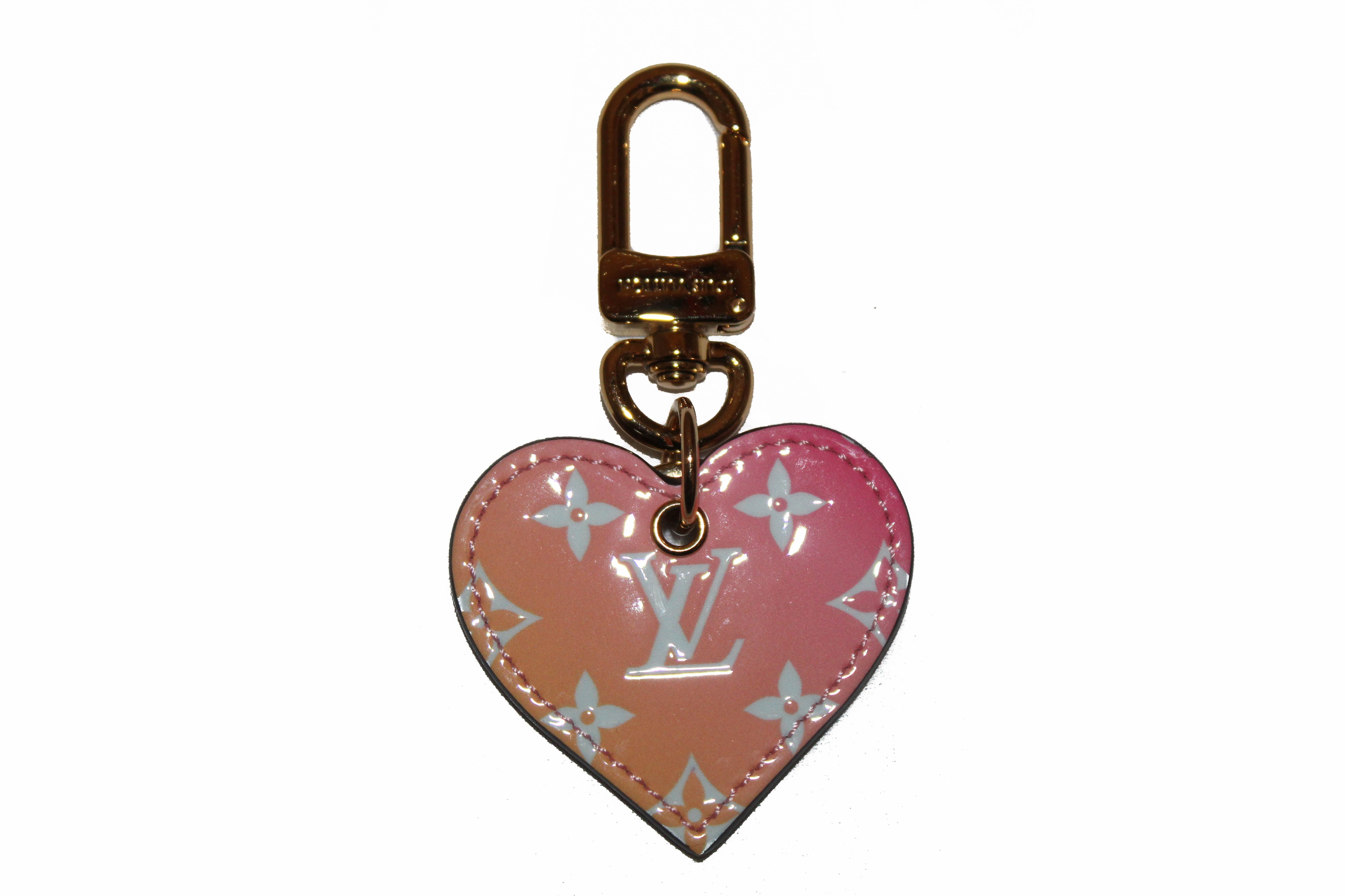 Louis Vuitton Pink Hearts Enamel Bag Charm