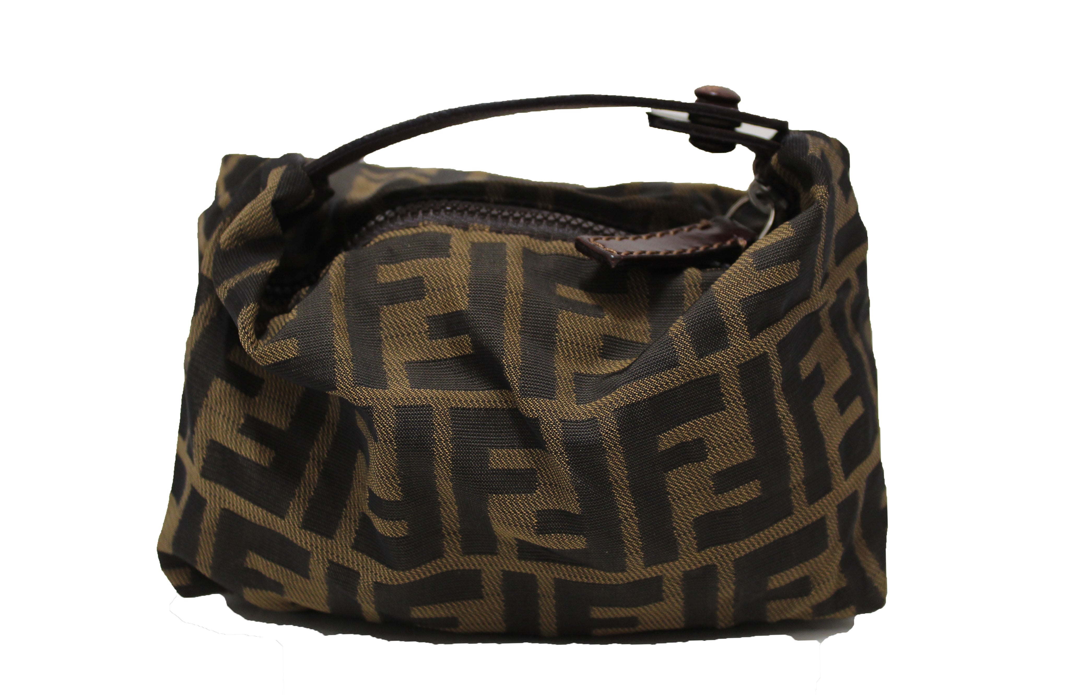 FENDI Zucca Small Crossbody Bag Tobacco Brown