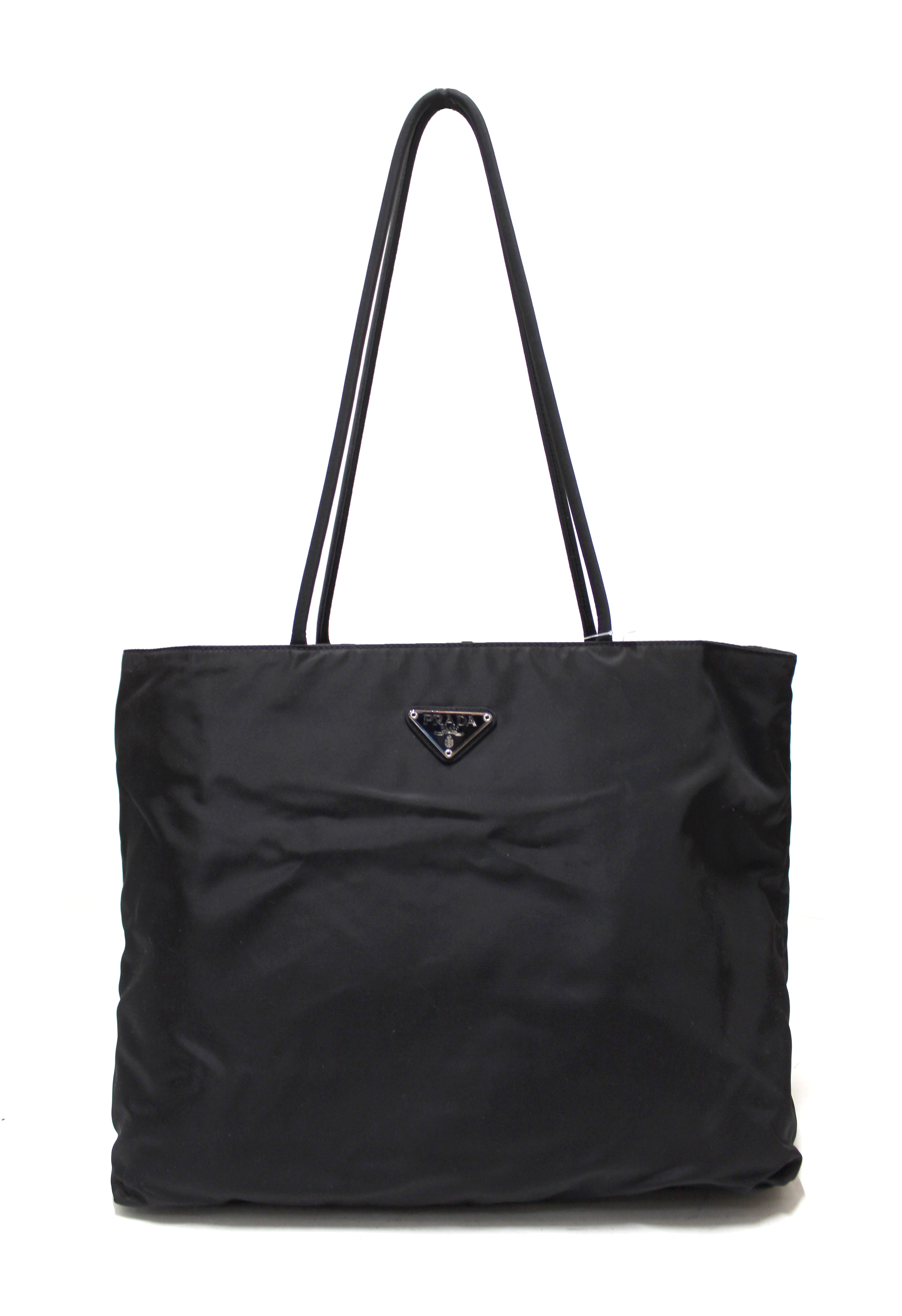 Authentic New Prada Black Nylon Tessuto Large Tote Shoulder Bag B4681 –  Paris Station Shop