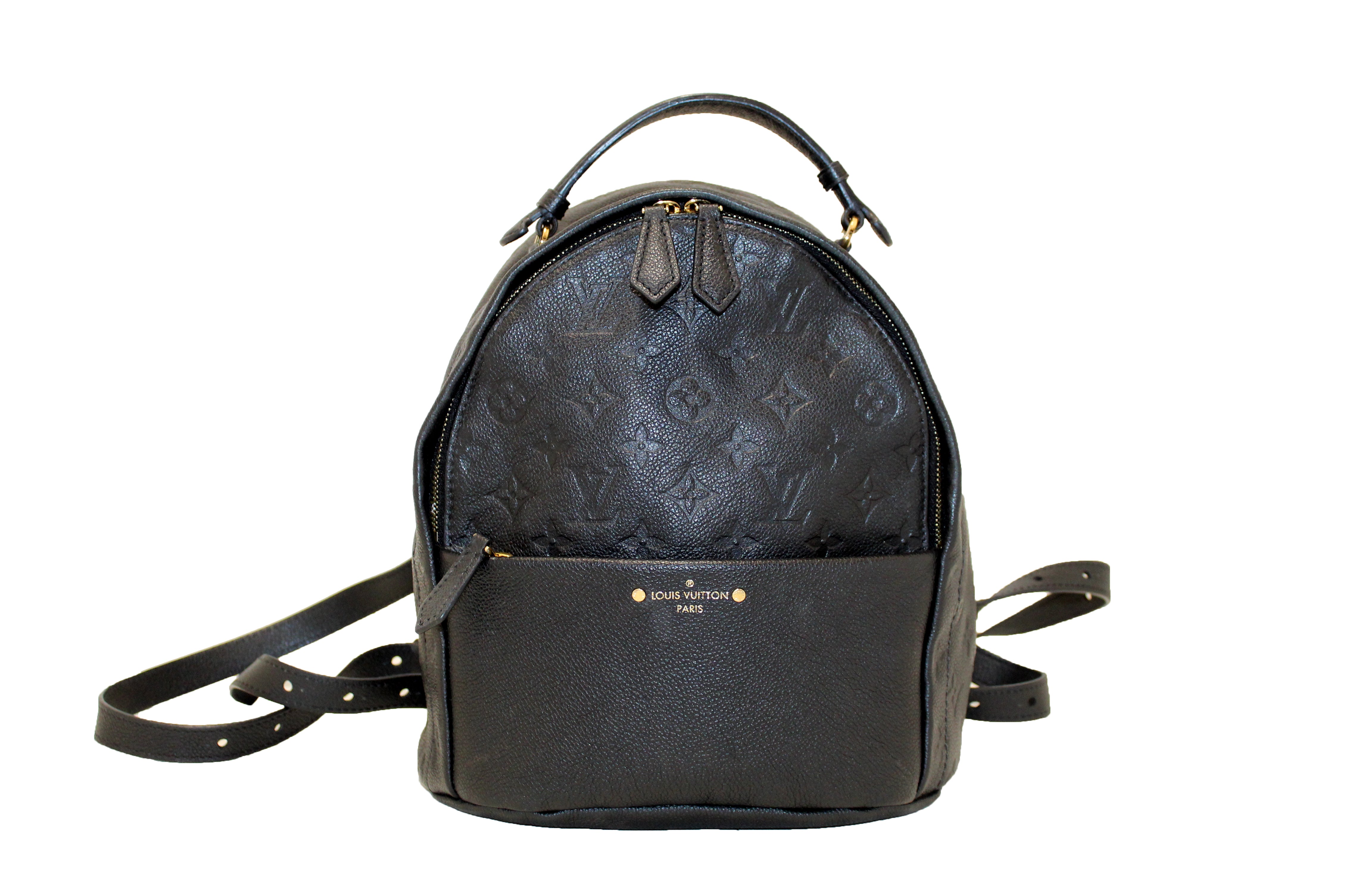 Louis Vuitton Sorbonne Backpack Monogram Empreinte Leather Black