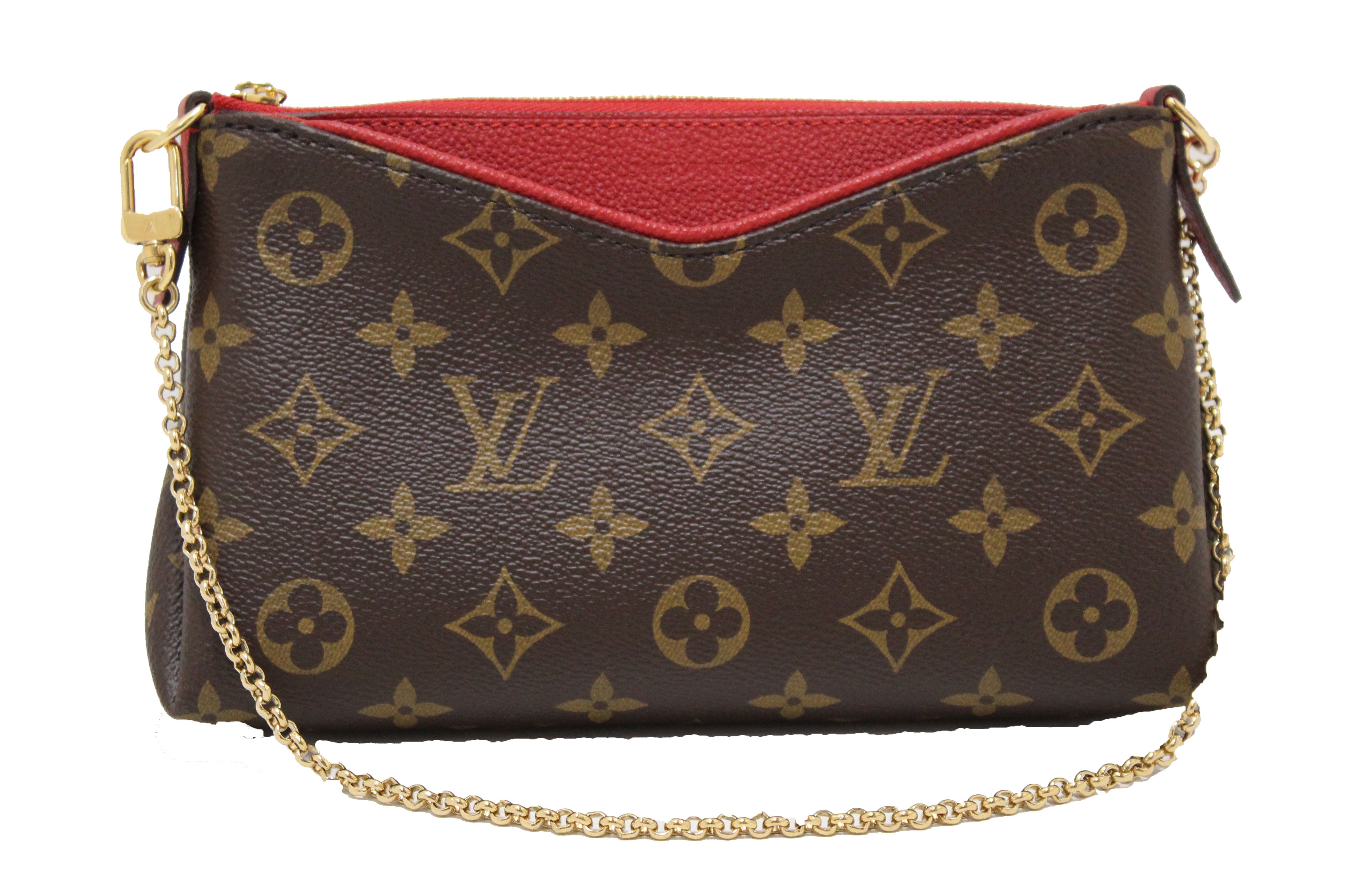 Brown Louis Vuitton Monogram Pallas Clutch Satchel – Designer Revival