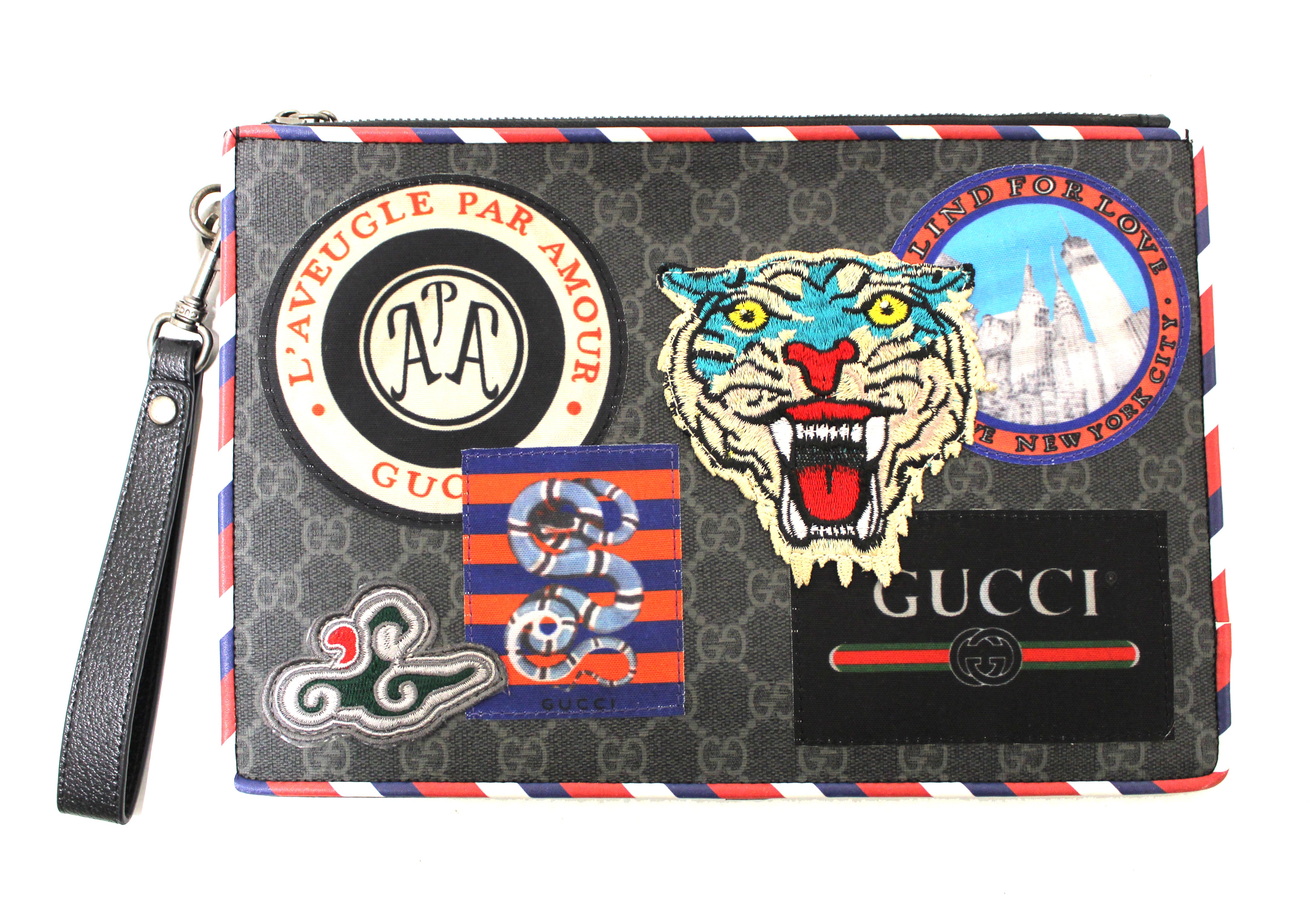 gucci clutch tiger