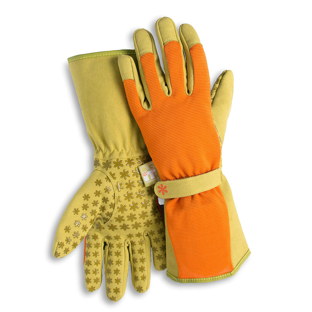 garden gloves with extra long cuffs