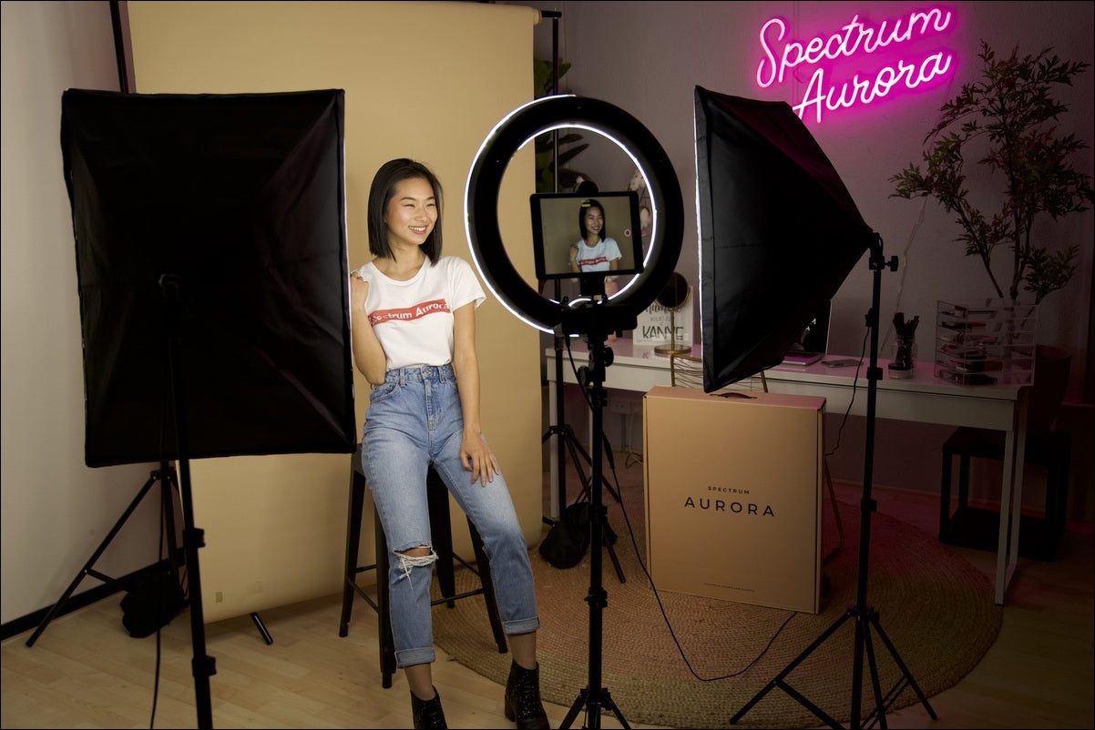 a ring light with a stand can help capture the best picture of your subject