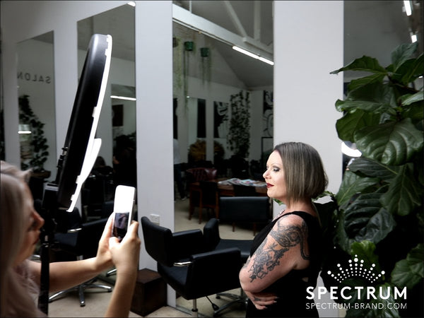 spectrum aurora led ring light australia hair salons stylist dresser sydney