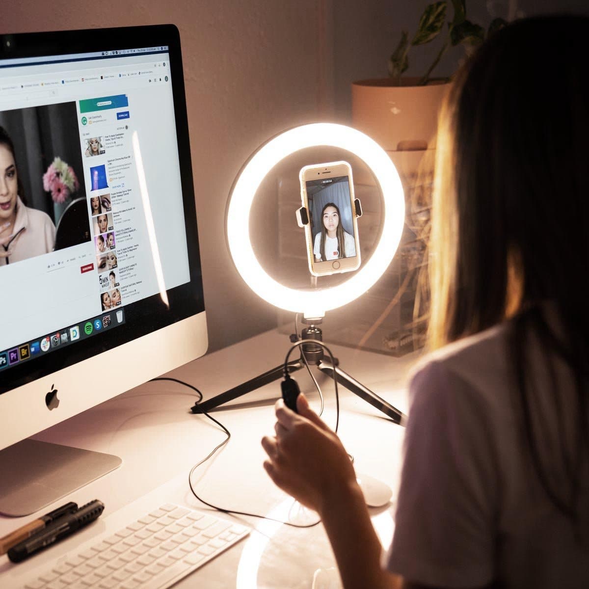 mini ring light for desk