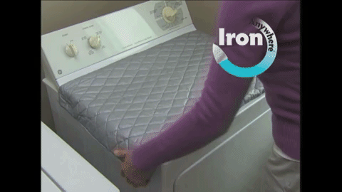 Image result for Flexible Ironing Pad - Iron Anywhere.gif