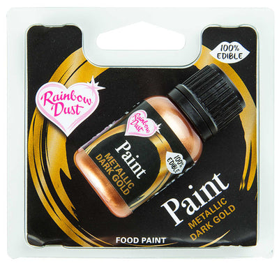 Edible Paints Dark Gold 25g E171 Free, Bakeworld.ie