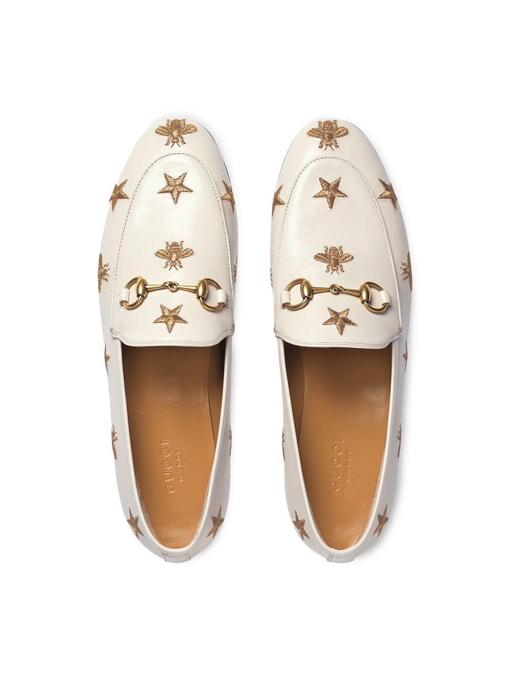 gucci embroidered loafers