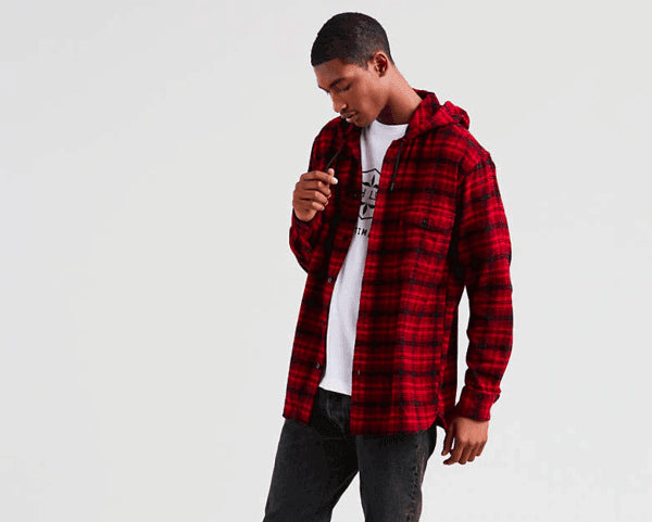 justin timberlake hooded flannel