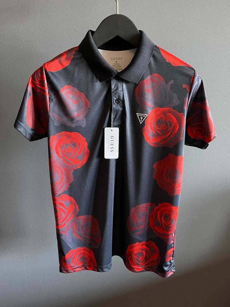 rose polo shirt