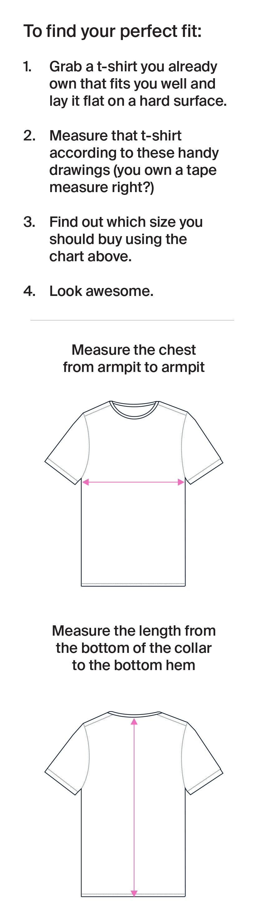 Mens T Shirt Size Chart Conversion