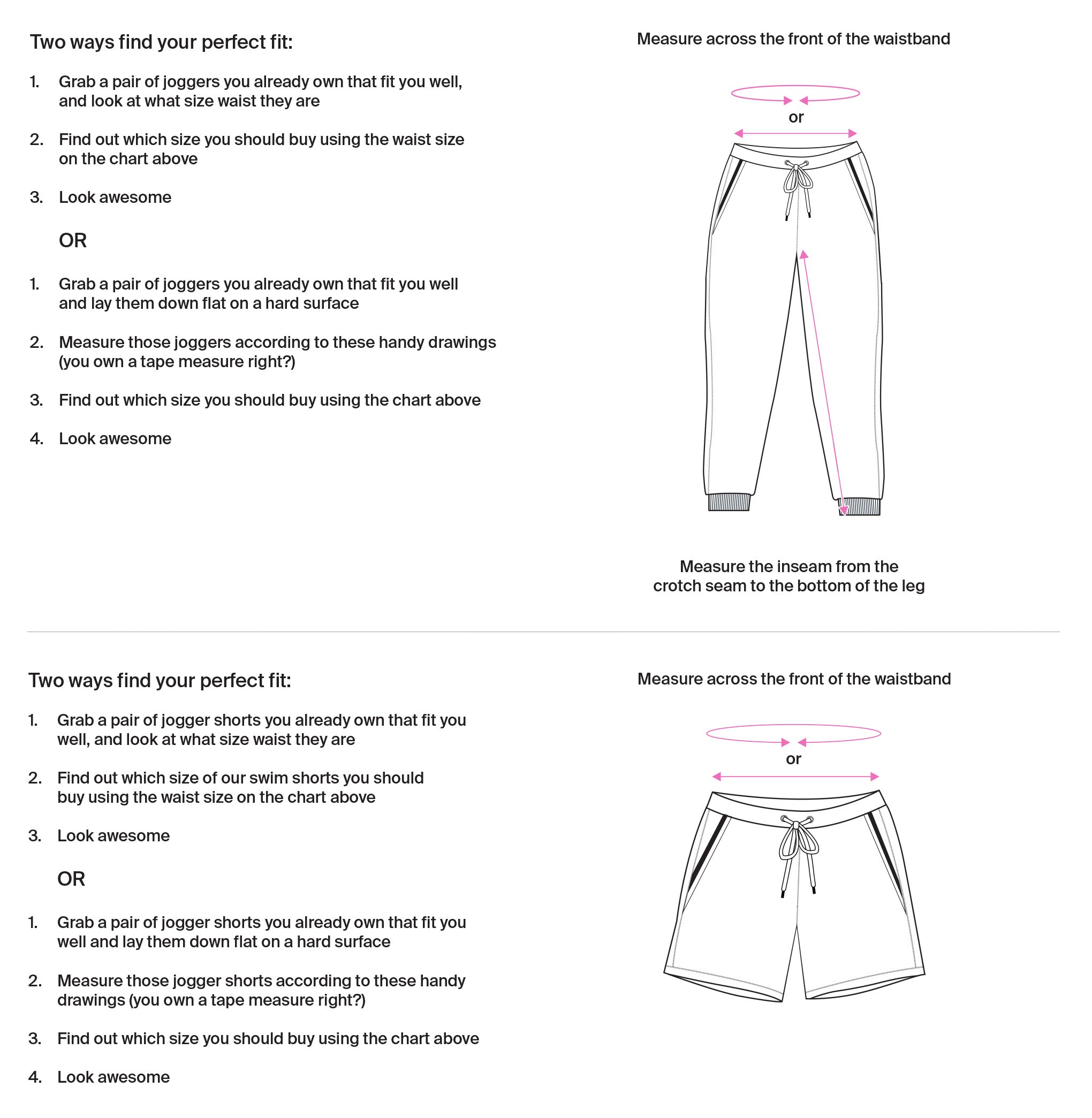 Izod Pajama Pants Size Chart