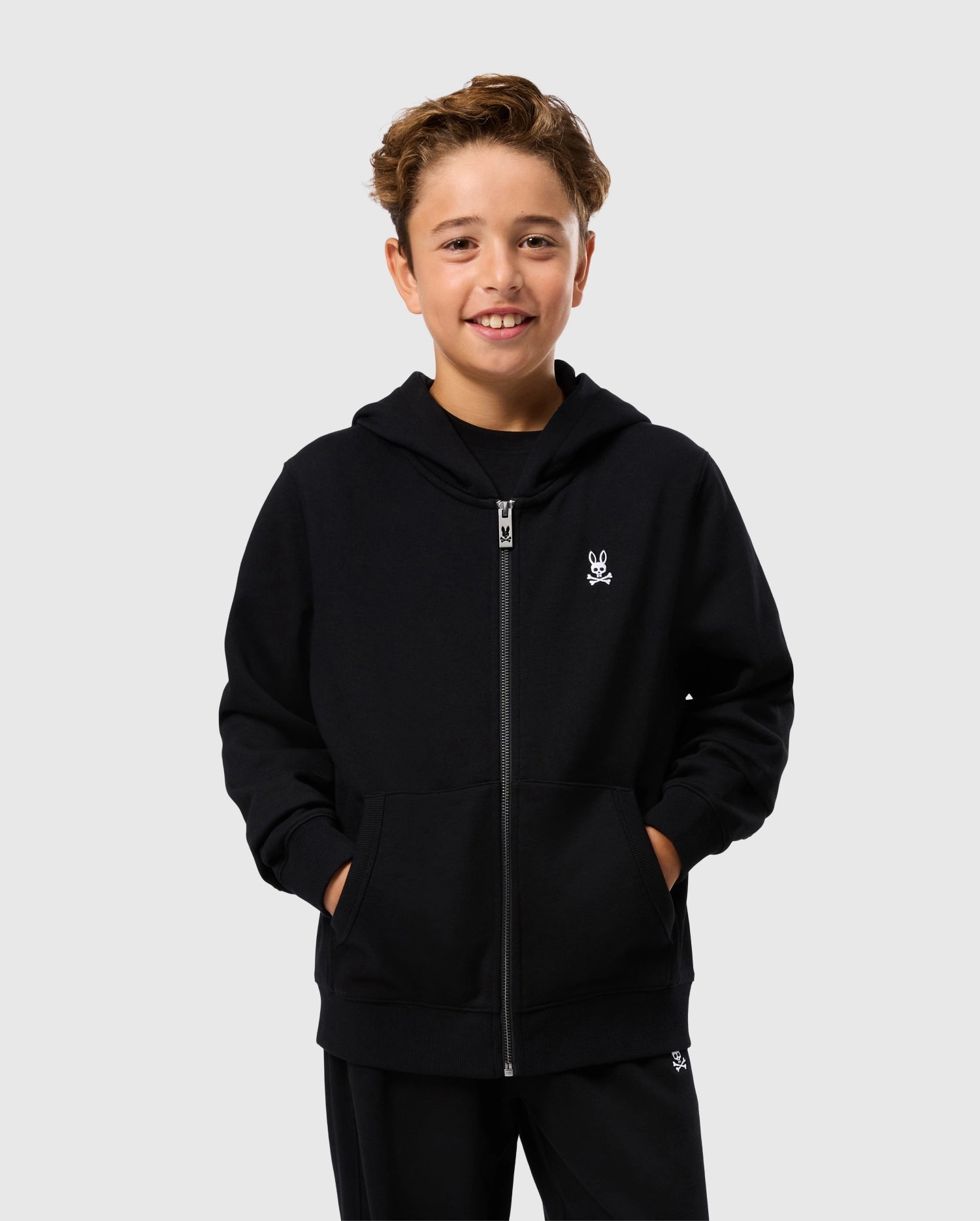 KIDS LEVY ESSENTIAL ZIP FLEECE HOODIE - B0H720D200