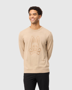 MENS CORY CHAINSTITCH COTTON SWEATER - B6E893D200 - Psycho Bunny