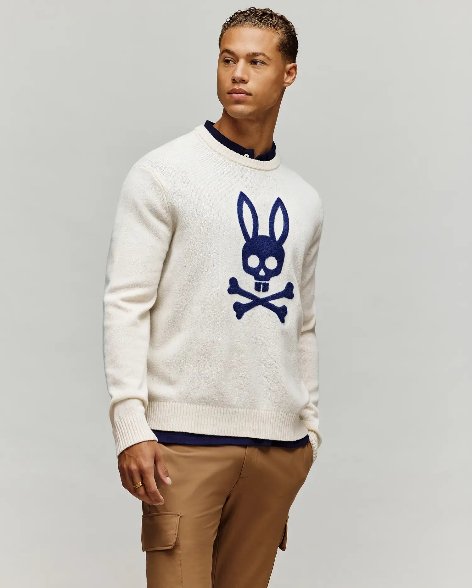 MENS SAXON COZY YARN CREW - MT0400074