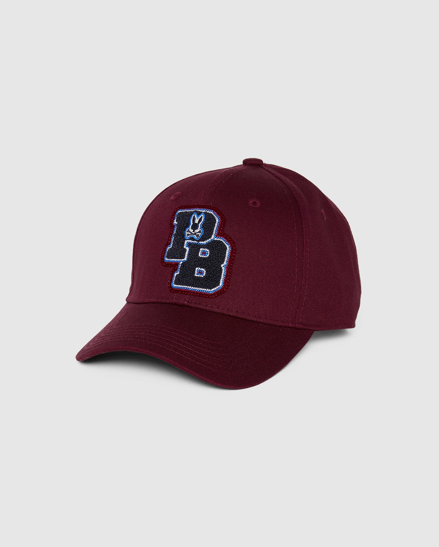 MENS CHENILLE BUNNY MAROON BASEBALL CAP - B6A884U1HT | PSYCHO BUNNY ...