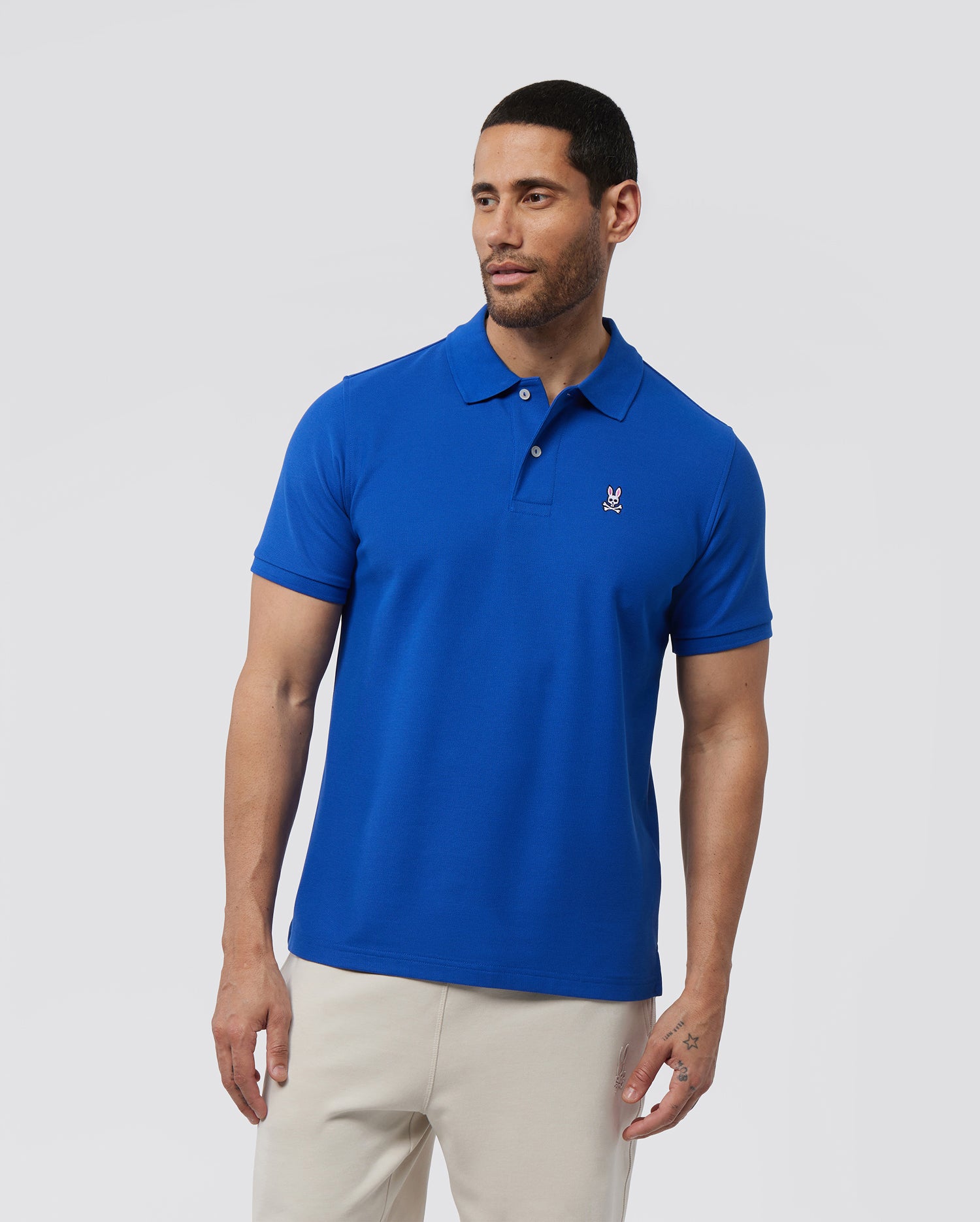 Classic Sapphire Polo for Men - Psycho Bunny Apparel