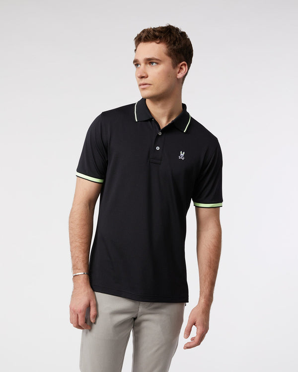 black sports polo