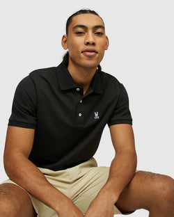 black sports polo