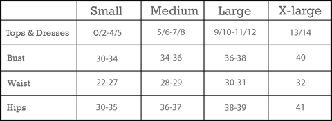 libbys boutique kansas size chart