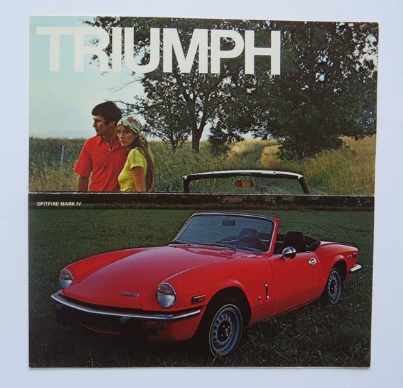 Original 74 1974 Triumph Tr6 Spitfire 1500 Brochure Alan Alda Vehicle