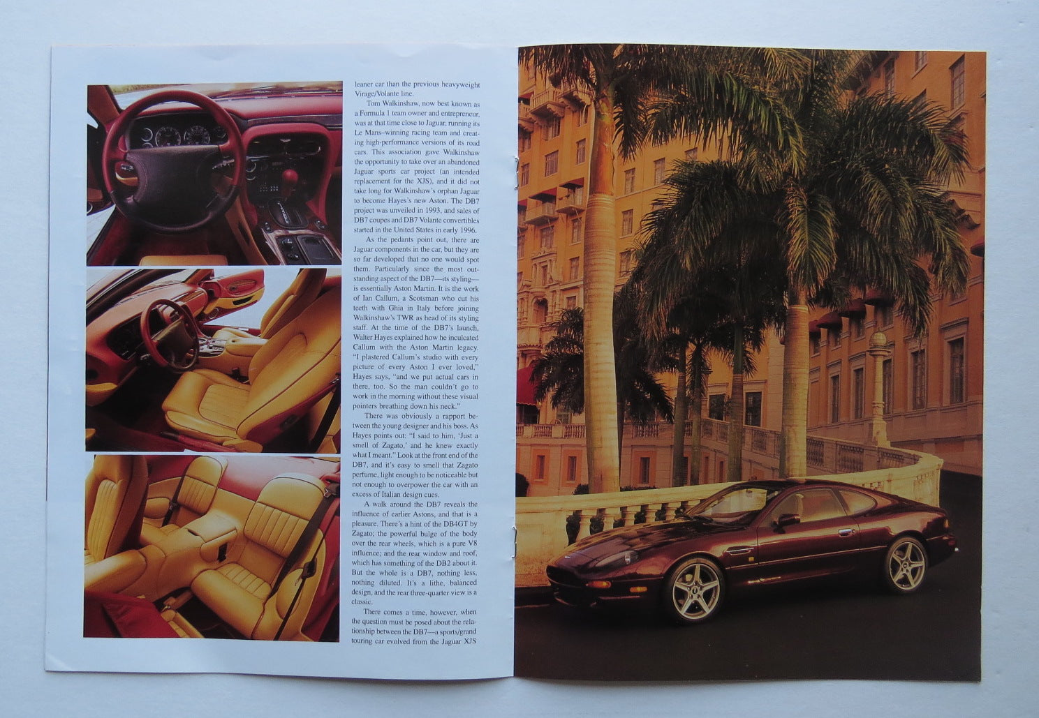 1997 Aston Martin DB7 Brochure – Vintage Car Brochures