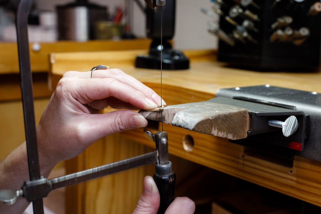 Sawing off the Sprue - How a Ring is Made - Corey Egan