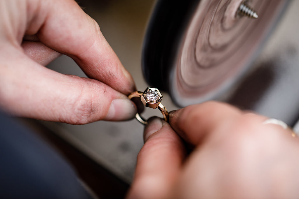 Polishing the Ring - How a Ring is Made - Corey Egan