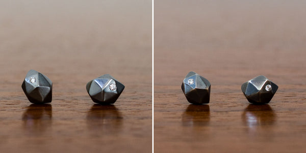 Oxidized silver stud earrings wear after 30 days