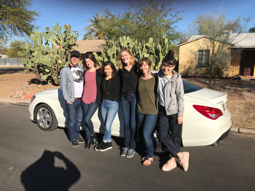 Gem crew at the Tucson Gem Fair | Corey Egan