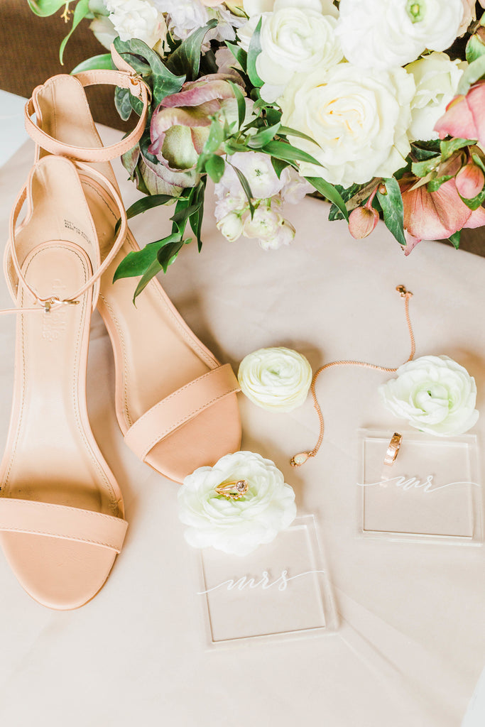 Romantic Legion of Honor Wedding Shoot |  Photographer: Corinna Rose Photography / Jewelry: Corey Egan /  Calligrapher: JK design / Florist: Wildflower / Planner & Stylist: Hermosa Weddings and Events