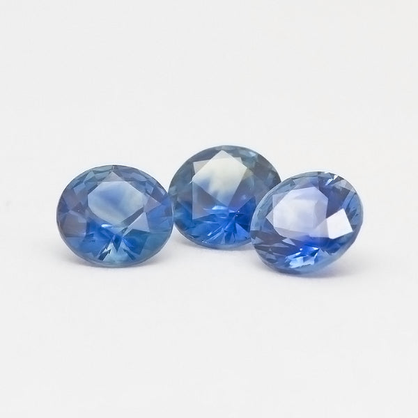 Medium Blue Montana sapphire faceted round gems