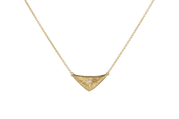 Gold and Diamond Flash Necklace