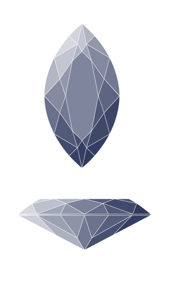 Marquise Diamond Shape Diagram