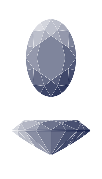 Oval Diamond Shape Diagram