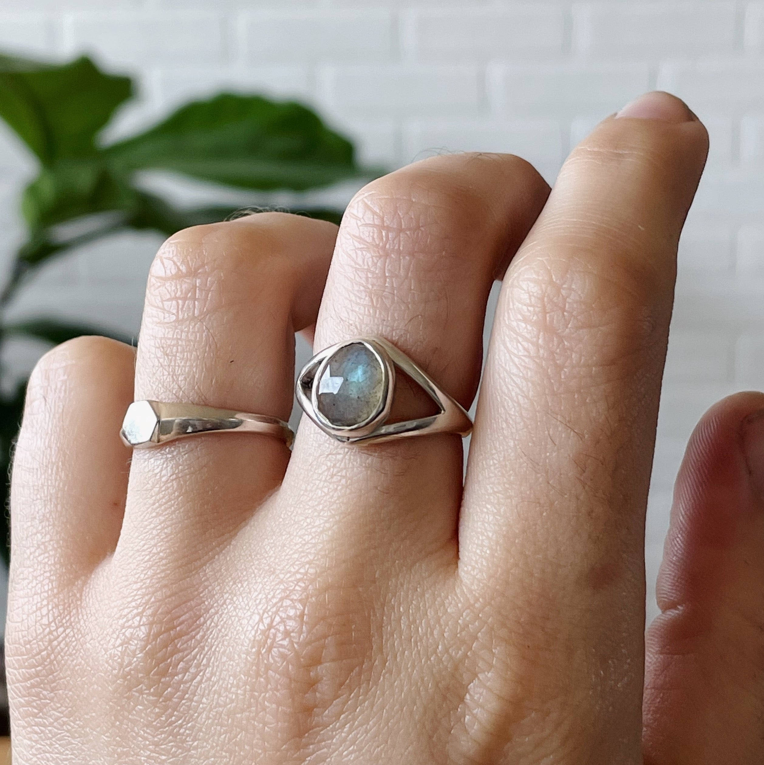 Labradorite Silver Cleo Ring