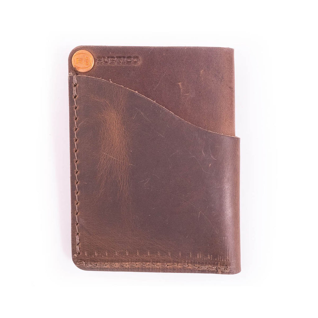 Minimalist Leather Wave Wallet – Rustico Corporate