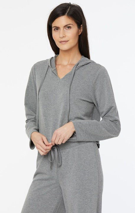 NYDJ Women's Cropped Pullover Hoodie Forever Comfort™ Collection — L ...