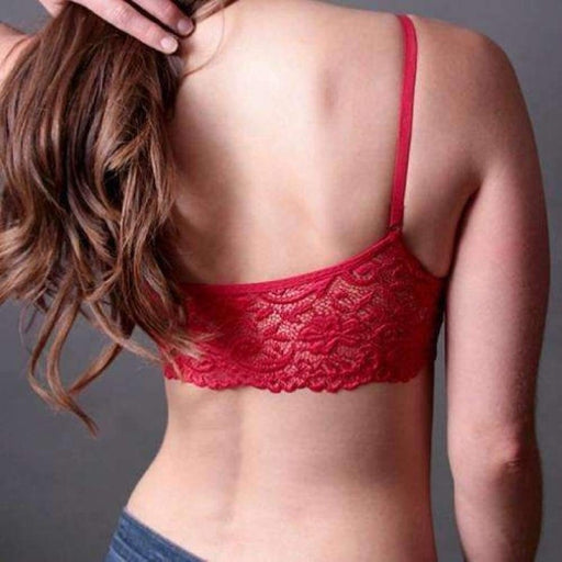 Coobie Seamless Lace Back Scoopneck Bra (One Size, Peach) at  Women's  Clothing store