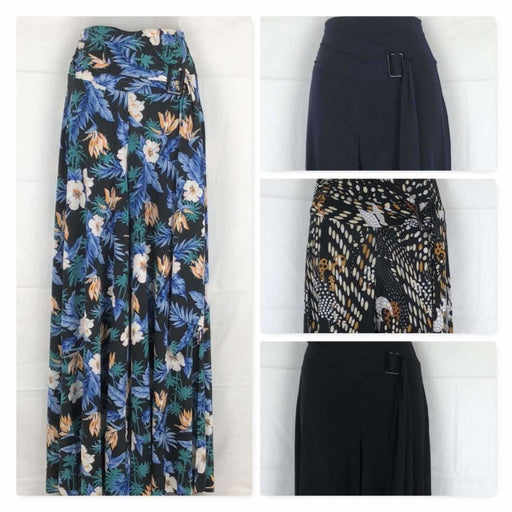 L and L Stuff - Angie Ladies' Wide Leg Pants With Waist Tie