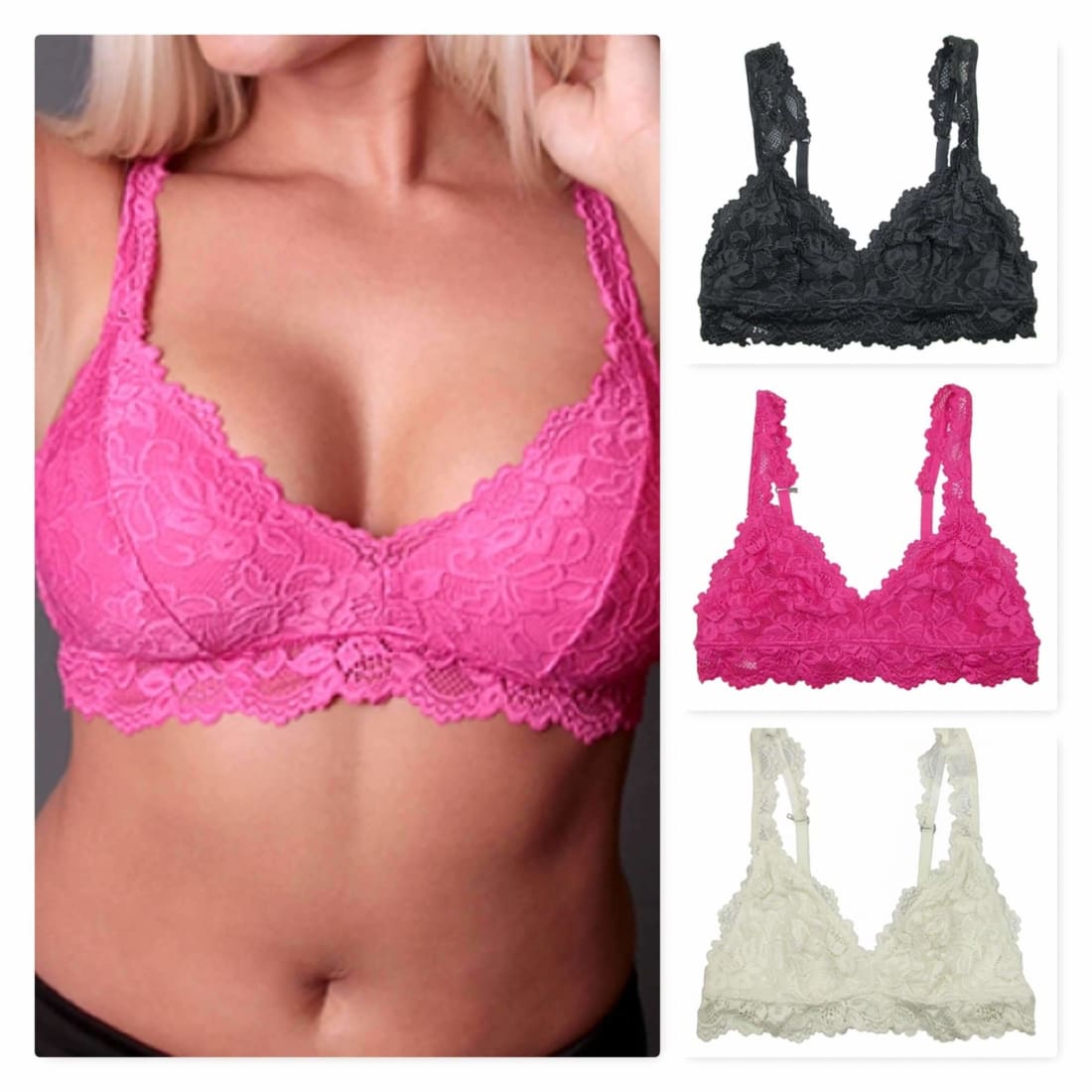 womens lace bralettes